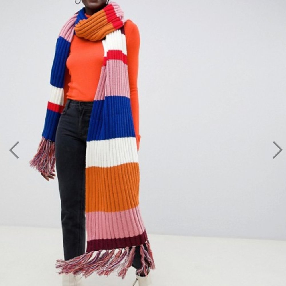 ASOS Multicolor Striped Scarf